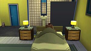 Aunt and nephew explore fucking in animated fun