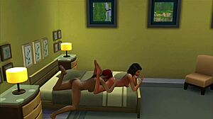 Aunt and nephew explore fucking in animated fun