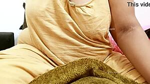 Sexy college girl shows off her stunning tits for fun.