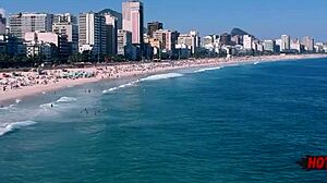 I sucked the popsicle seller's big cock at the beach, then he fucked my ass hard