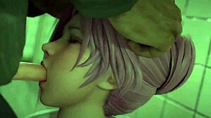 Elise Sleeps While Anime Hentai Action Unfolds in 3D