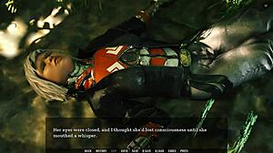 hot teen pussy surprises with wetness in game