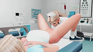 uhh, futanari nurse sets up rough anal n facefuck for boss's wife!
