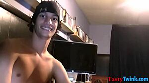 Amazing pov blowjob with young 18+ man trying out gay sucking