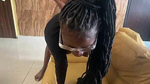 She screamed, Fuck me hard! while taking big black cock