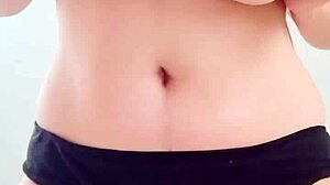 Hot massage on big boobs in black bikini leads to orgasm 😍