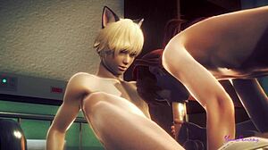 is asuka femboy ready to swallow that cum in evangelion?