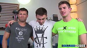 troy asher and bobby dive into monster cock orgy