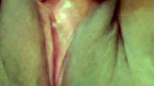 I rub my shaved wet cunt before work