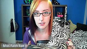 Full video of redhead punished, licking rainboots under femdom