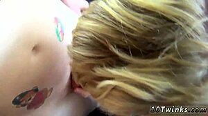 Hung emo boys ready with pool cues and balls, damn hot!