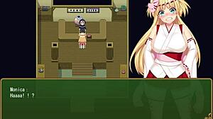 I steal monica's titillating task as her tsundere wife