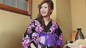 Japanese Beauty Ruri Kikukawa Gets Her Hairy Pussy Filled with Cum.