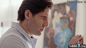 Yo, AC repairman tricks naive big-boobed housewife Bella Rolland into bed!