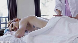 lacy lennon and masseuse jane go wild with licking and fingering after failed massage