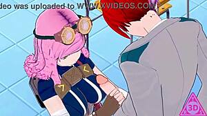 watch koikatsu mei hatsume and shoto todoroki in hentai sex with blowjob and cumshot