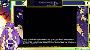 i seduced raven at nite with big cok kissin her tits till orgasm in anime game