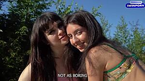 Twister Strip Game Turns Into Double Blowjob Dare