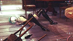 Exciting 3D Simulation Of Japanese Anime Girl In Action!