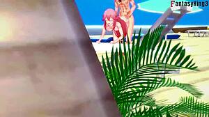 原神八重神子海滩H活动动画