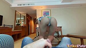 Petite Pinay says, 'I know how to drain big balls'