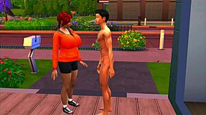 Aunt and nephew explore fucking in animated fun