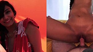 sneaky girlfriend lures investor in split screen view