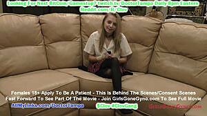 Watch Ava Siren's first gyno exam with Doctor Tampa in Florida hospital.