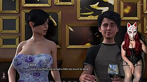 golden boy 14 explores anime hentai world with young solo character in fishnets.