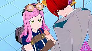 watch koikatsu mei hatsume and shoto todoroki in hentai sex with blowjob and cumshot