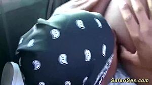 Hey babe, wanna see me choke on this huge outdoor cock?