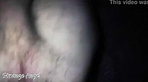 In a homemade POV, the hairy bottom gets pounded hard by his lover's big cock, leading to a creampie