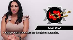 Gali diva in quarantined reality sex with latina goddess