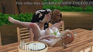 in this 3d horny sims day at sulani, the couple engages in rough missionary and handjob leading to creampie.