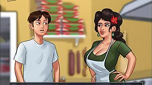 What happens in summertime saga 122 with big ass hentai action?