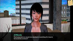 in my new family episode 278, the redhead amateur explores her erotic side.