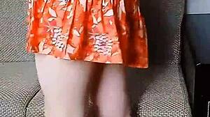 Twerking Big White Ass Sissy Crossdresser Rides Hard Cock