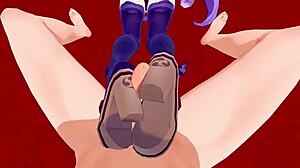 i’m totally hooked on raiden shogun’s 3d hentai sex scene