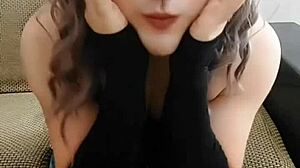 Twerking Big White Ass Sissy Crossdresser Rides Hard Cock