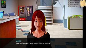 in my new family episode 278, the redhead amateur explores her erotic side.