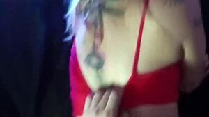 His Christmas gift to the blonde beauty