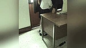 mexican student lets teacher fuck her in office