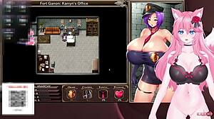 Vtuber KanakoVT Teases Catgirl's Pussy In Wild 3D Game