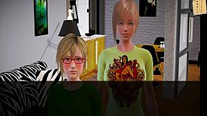 my new family gets erotic in this hentai?