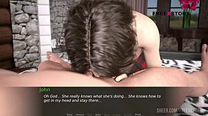 i'm john fuking lizzie in her pusy and anal holes, geting a blowjob in dusklight manor