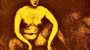 In vintage times, drawings depicted retro hentai scenes