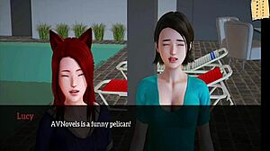 my new family gets erotic in this hentai?