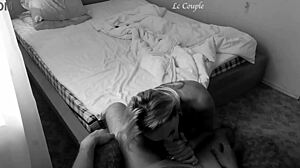 husband on night shift, wife cheats with friend moaning loudly