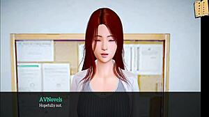 in my new family episode 278, the redhead amateur explores her erotic side.