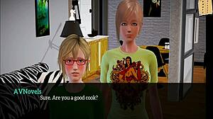 my new family gets erotic in this hentai?